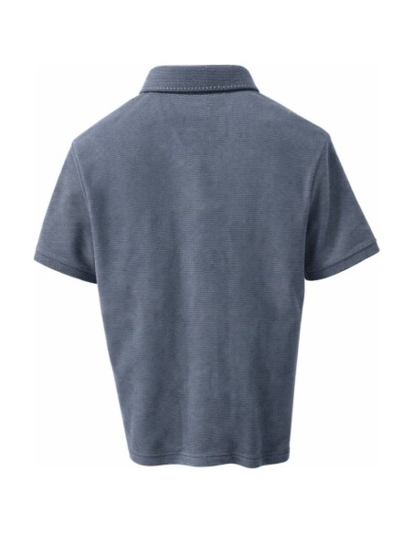 Polo Manches Courtes Nid D'abeille Poche Poitrine - Jeans