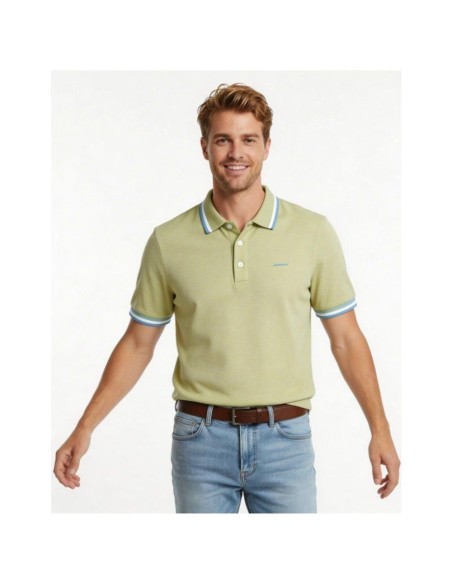 Polo Homme Manches Courtes - Vert Clair