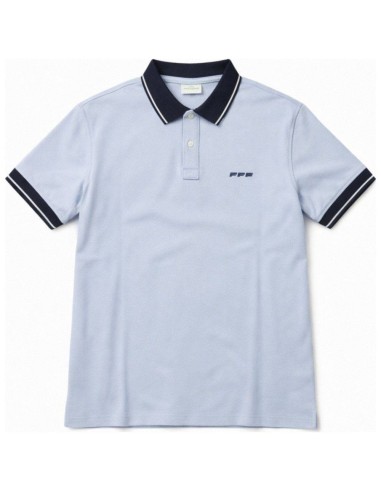 Polo Homme Manches Courtes - Bleu Ciel