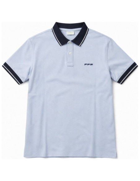 Polo Homme Manches Courtes - Bleu Ciel