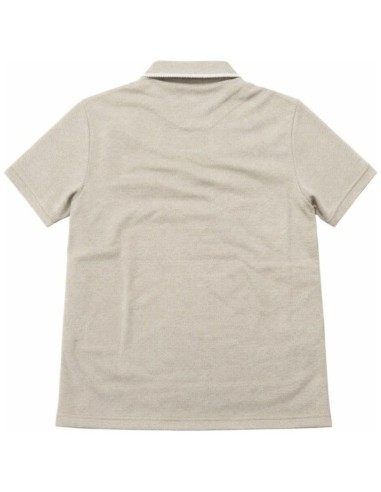 Polo Manches Courtes Nid D'abeille Poche Poitrine - Beige