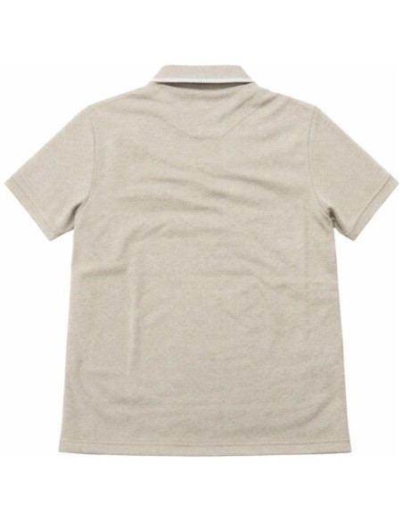 Polo Manches Courtes Nid D'abeille Poche Poitrine - Beige