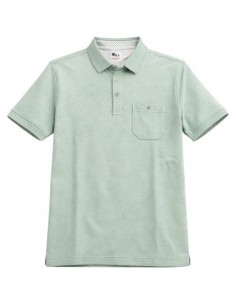 Polo Manches Courtes Nid D\'abeille Poche Poitrine - Jeans