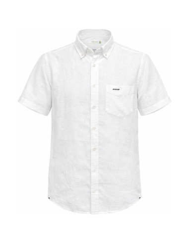 Chemise Homme Lin Blanc Mise au Green | Manches Courtes