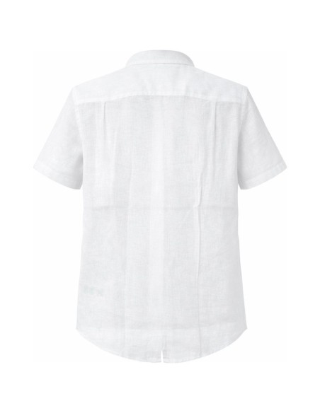 Chemise Homme Lin Blanc Mise au Green | Manches Courtes