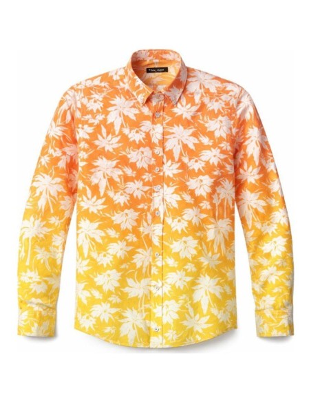 Chemise Axel Imprimé Exotique Orange – CIBLE ROUGE
