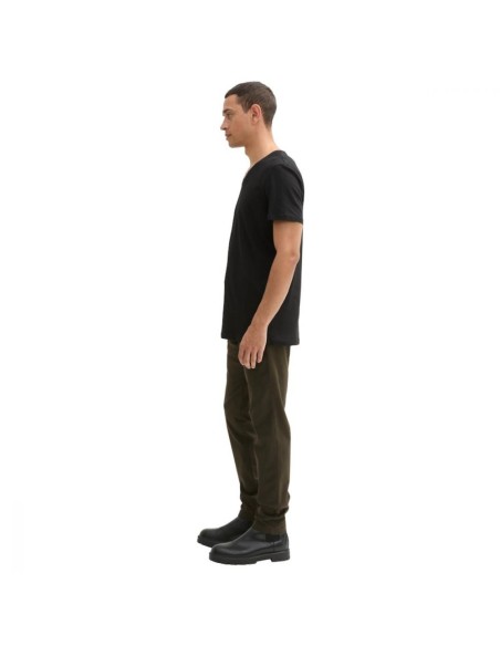 Chino Slim TOM TAILOR Vert Kaki + Ceinture | Dark Rosin