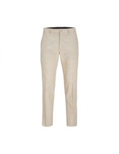 Pantalon Lin Slim Fit Écru | Jack&Jones Premium