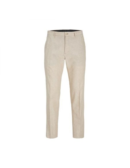 Pantalon Lin Slim Fit Écru | Jack&Jones Premium