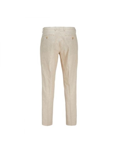 Pantalon Lin Slim Fit Écru | Jack&Jones Premium