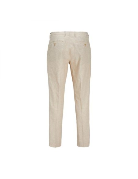 Pantalon Lin Slim Fit Écru | Jack&Jones Premium