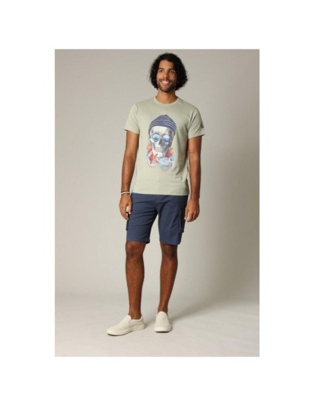 T-shirt Nautica Ts M DEELUXE – Imprimé Marin Kaki