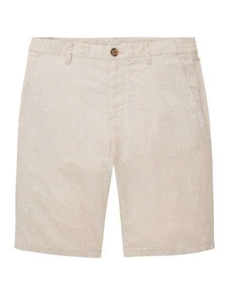 Regular Cotton Linen Shorts - White
