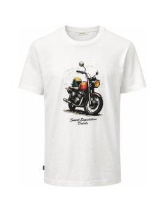 T-shirt Kinan Homme Jack&Jones | Moto Vintage Blanc