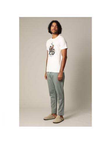 T-shirt Kinan Homme Jack&Jones | Moto Vintage Blanc