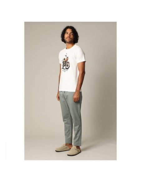 T-shirt Kinan Homme Jack&Jones | Moto Vintage Blanc