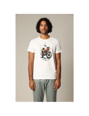 T-shirt Kinan Homme Jack&Jones | Moto Vintage Blanc