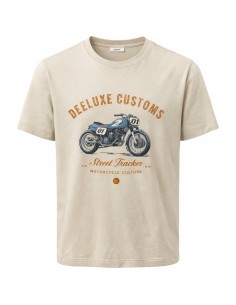 T-shirt moto vintage homme beige – Jack&Jones Originals