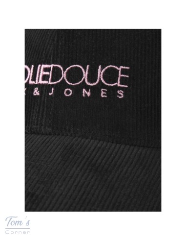 Casquette Velours Côtelé Noir Jack&Jones La Folie Douce