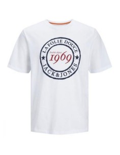 T-shirt Blanc Coton Bio La Folie Douce — Jack & Jones