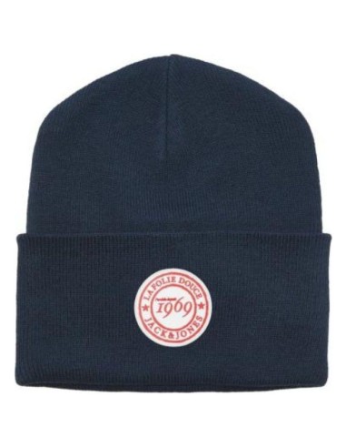 Bonnet Long Bleu Marine Patch Vintage — J&J ACCESSORIES