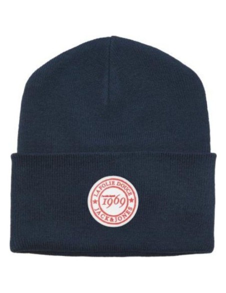 Bonnet Long Bleu Marine Patch Vintage — J&J ACCESSORIES