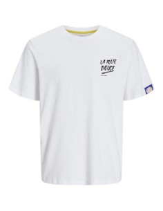 T-shirt Graphique Blanc Coton Bio — Jack & Jones