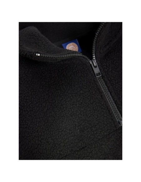 Sweat Teddy Half Zip Noir La Folie Douce — Jack & Jones