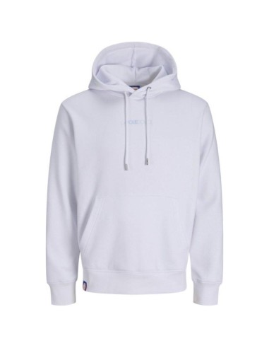 Hoodie Blanc Brodé Coton Bio — Jack & Jones