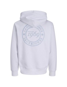 Hoodie Blanc Brodé Coton Bio — Jack & Jones 2