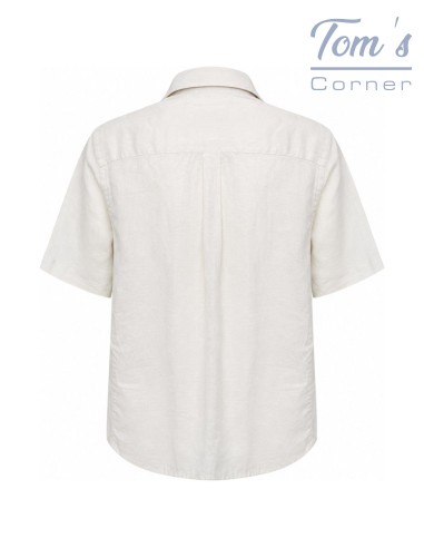Chemise Lin Blanc Manches Courtes — Fynch Hatton