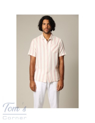 Chemise Rayée Col Camp Coton — Deeluxe