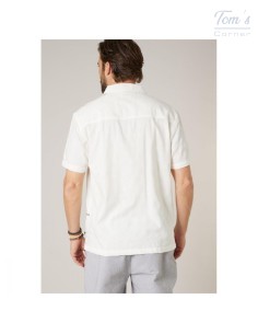 Chemise Manches Courtes Blanc Fluide — Deeluxe 2