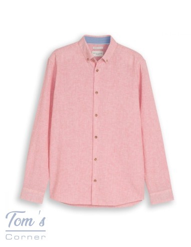 Chemise Lin-Coton Rayée Rose — TOM TAILOR