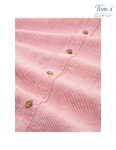 Chemise Lin-Coton Rayée Rose — TOM TAILOR 2