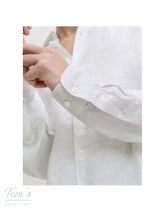 Chemise Lin Blanc Manches Longues — Jack & Jones Premium 2