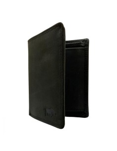 Portefeuille en cuir pour homme - Modèle Billfold - Noir 2