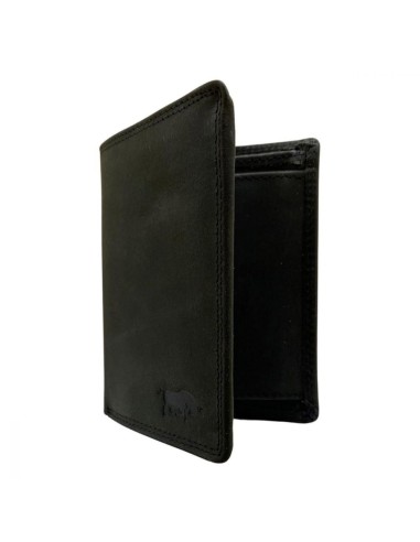 Portefeuille en cuir pour homme - Modèle Billfold - Noir