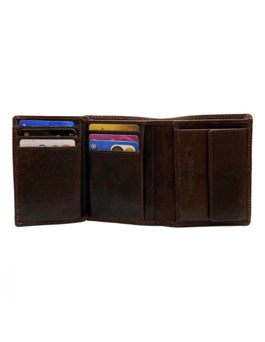 Portefeuille en cuir pour homme - Modèle Billfold - Noir