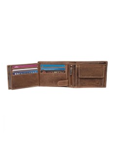 Portefeuille en cuir pour homme avec RFID - Portefeuille - Cognac 2