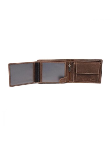 Portefeuille en cuir pour homme avec RFID - Portefeuille - Cognac