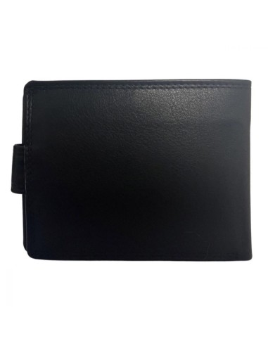 Portefeuille pour homme - cuir véritable - RFID Anti Skim - Noir