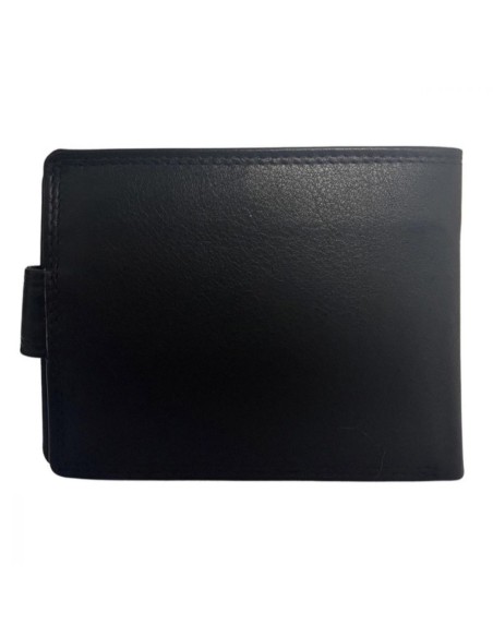 Portefeuille pour homme - cuir véritable - RFID Anti Skim - Noir