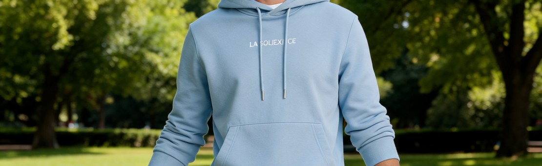 Hoodie La Folie Douce Bleu ciel